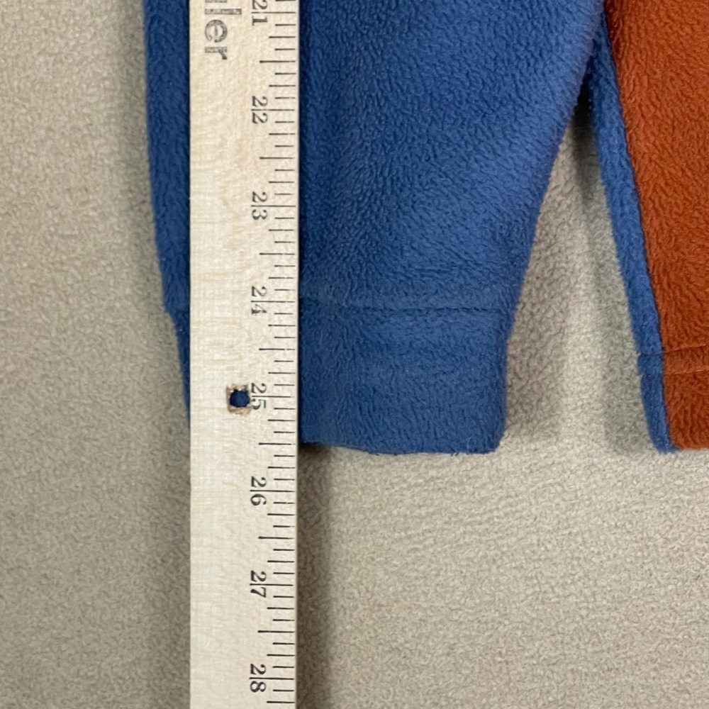 Columbia Fleece Jacket Full Zip Blue Orange Colorblock Youth XL Extra Large - Picture 7 of 10